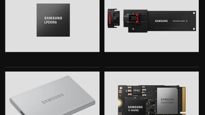 Innovationen zur CES: Samsung zeigt LPDDR6, Detachable AutoSSD und kurze PCIe-5.0-SSD