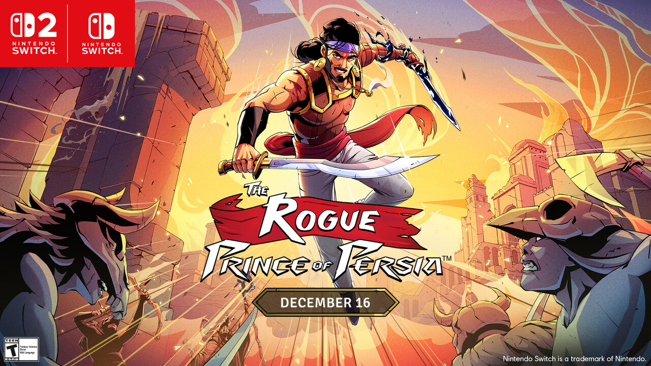 Nintendo Switch & Switch 2: The Rogue Prince of Persia erscheint am 16. Dezember