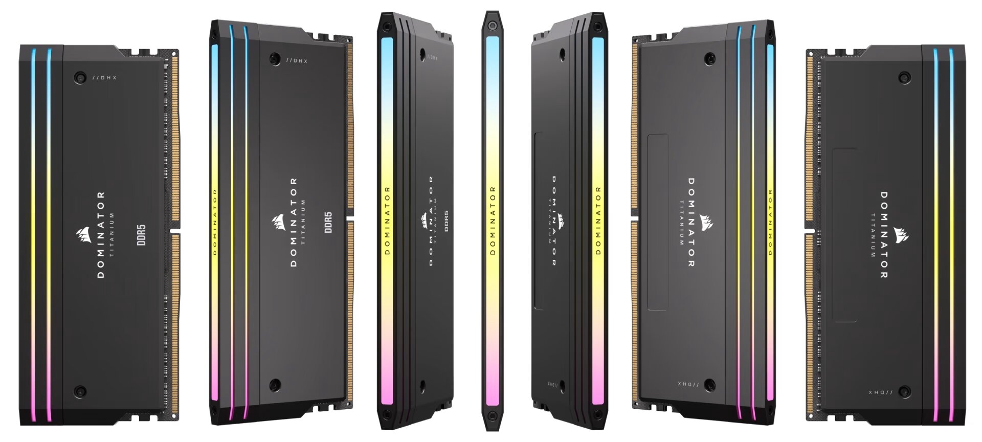 Corsair Dominator Titanium RGB 64 GB (2 × 32 GB) DDR5 DRAM 6000 MT/s CL30 AMD EXPO-Speicherkit