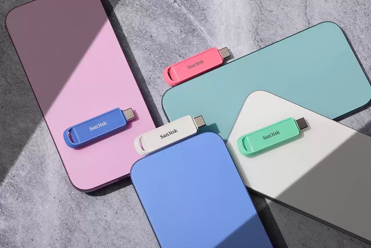 Das Sandisk Phone Drive gibt es in verschiedenen Farben