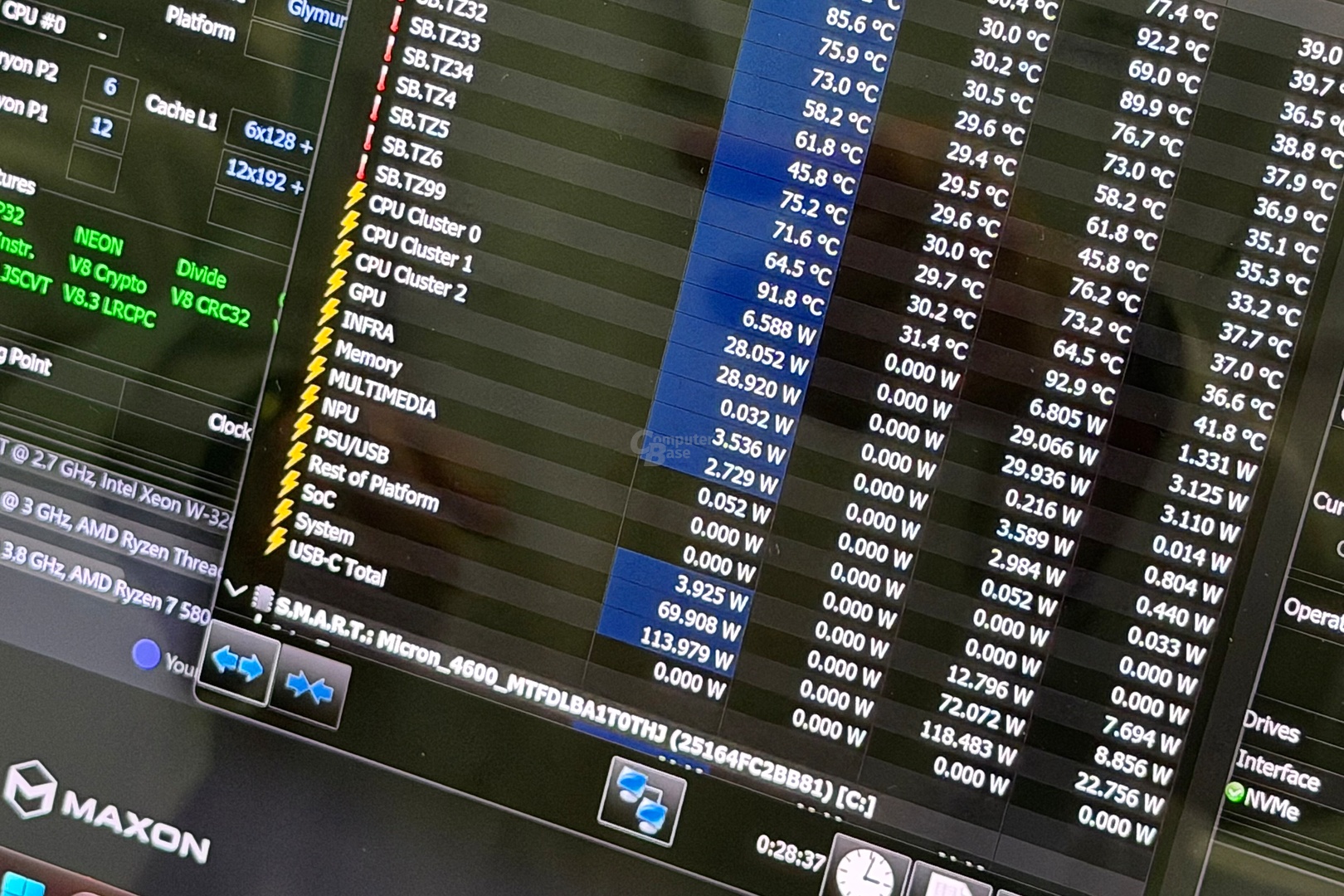 HWiNFO unterstützt Snapdragon X2 (Cinebench 2024 MT)