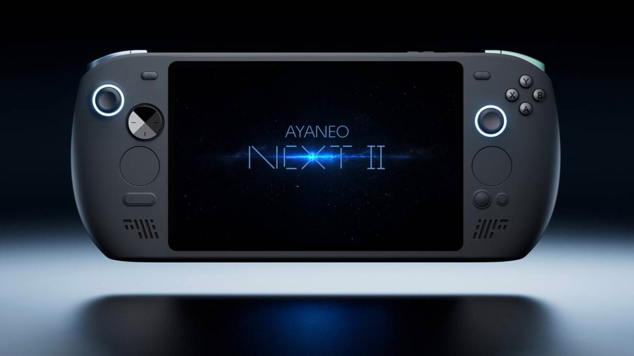 Ayaneo Next II: Gaming-Handheld mit Strix Halo, 9-Zoll-OLED und 115 Wh