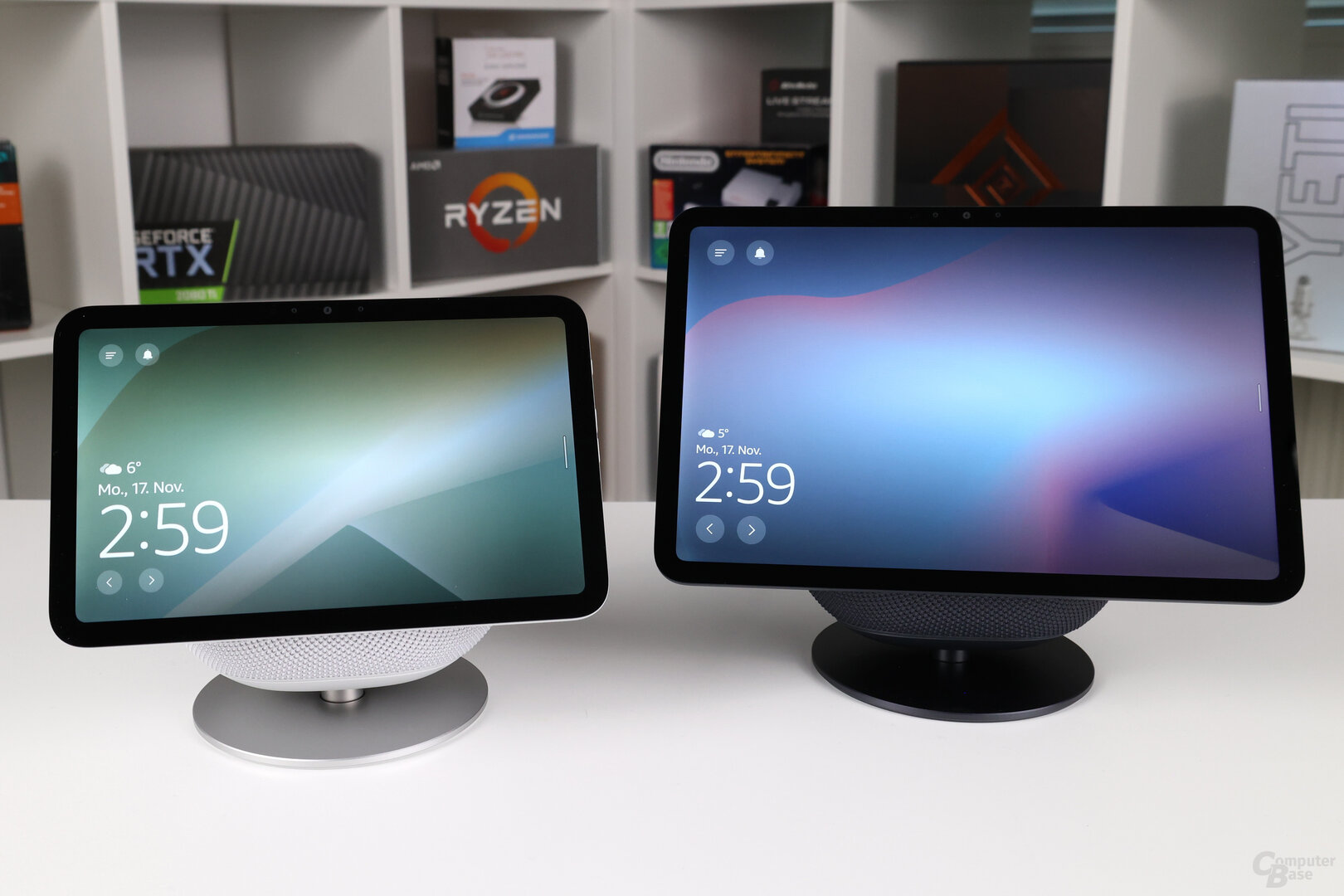 Echo Show 8 und Echo Show 11 mit Standfuß