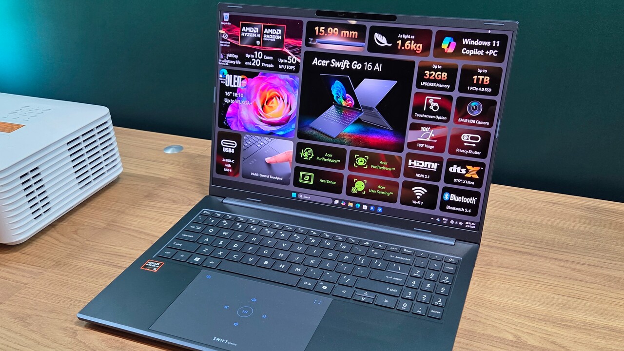 Acer × AMD Ryzen AI 400: Swift Go 16 AI, Aspire 14 AI, Aspire 16 AI und Nitro V 16 AI rücken an