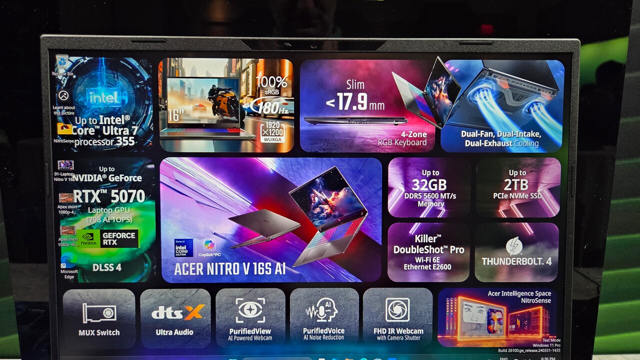 Acer Nitro & Helios Neo 2025: Panther Lake trifft GeForce RTX 5070 und klassisch SO-DIMM