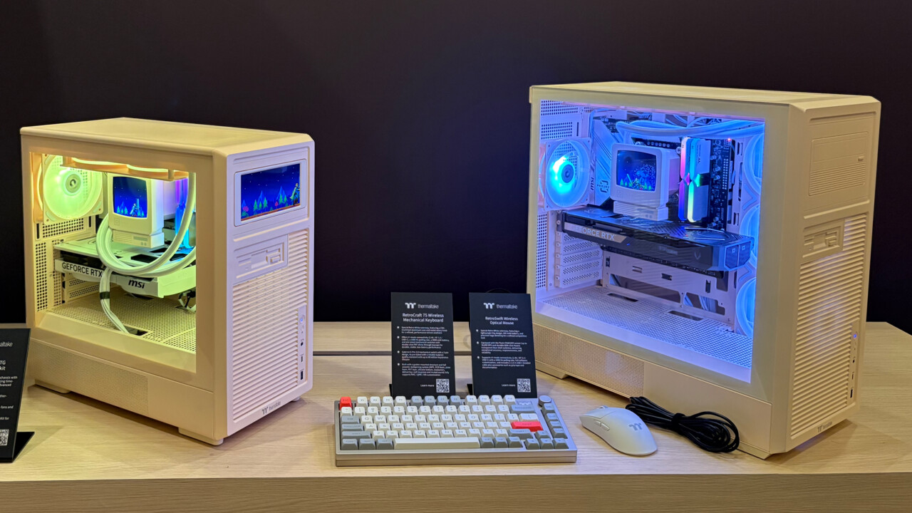 Retro-Gehäuse, AiO & Tastatur: Bei Thermaltake haben die 1990er angerufen
