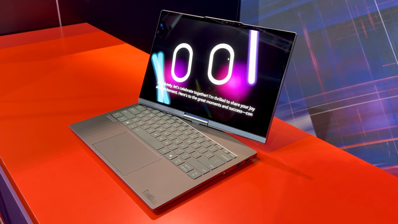 Lenovo ThinkBook Plus Gen 7 Auto Twist: Dieses Notebook begrüßt mit einer Tanzeinlage