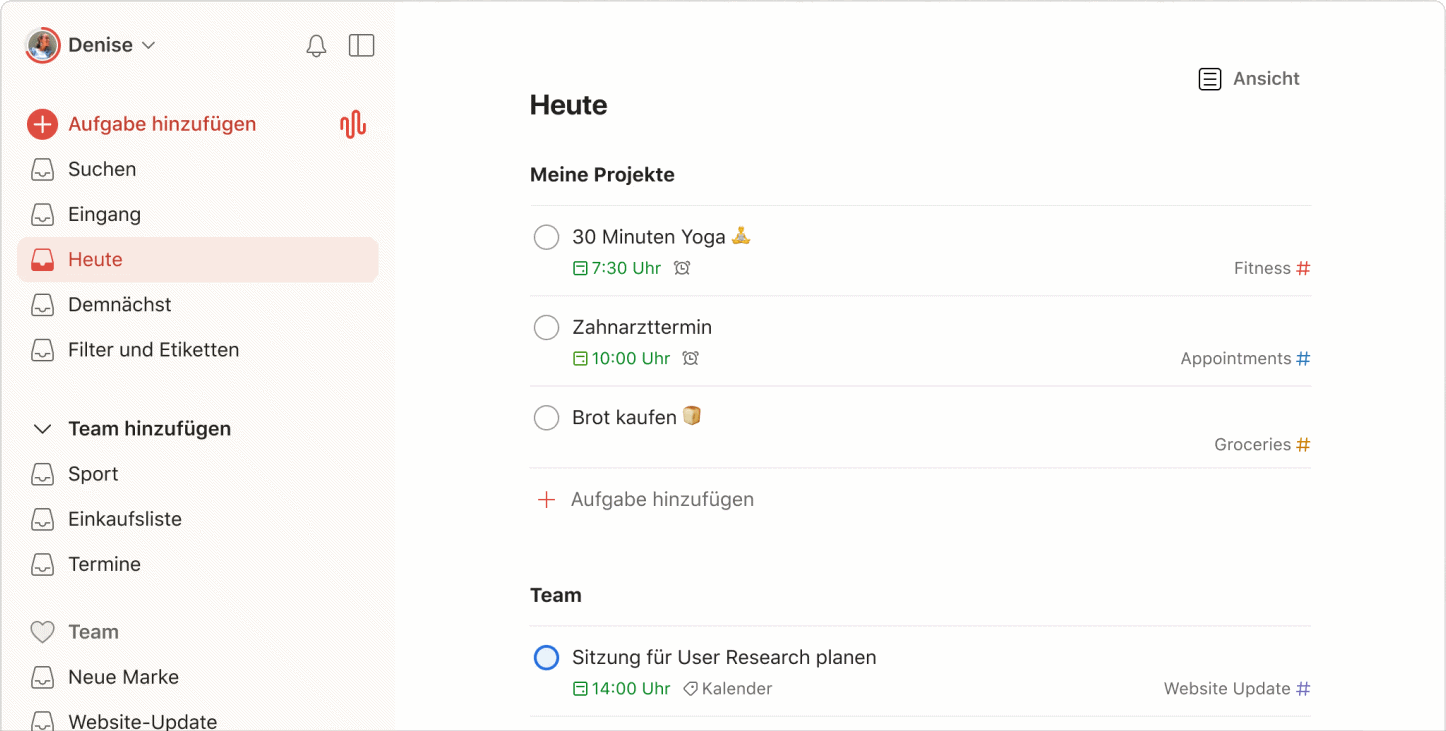 Todosit – Oberfläche