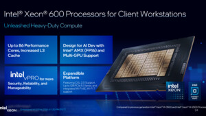 Xeon 600: Intels Workstation-CPUs erhalten viel mehr Kerne und Cache