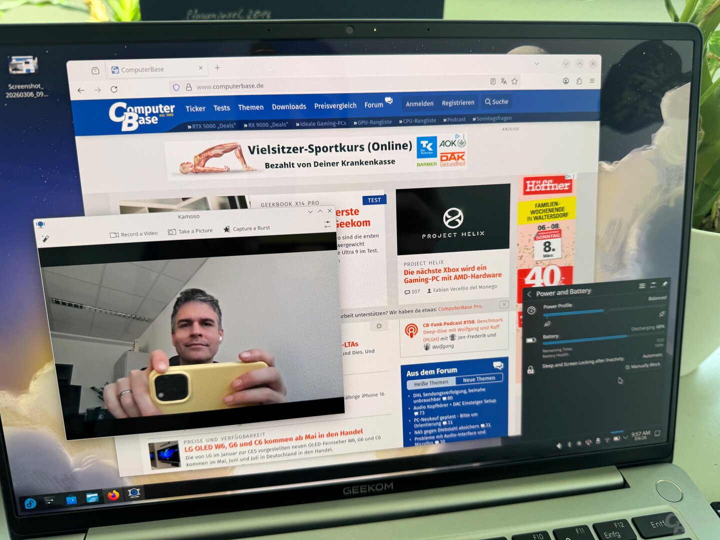 Fedora KDA Plasma Desktop 43 auf dem Geekom GeekBook X14 Pro
