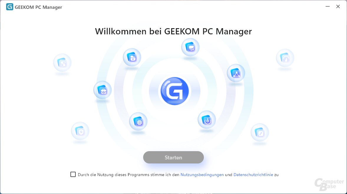 Das Toolkit Geekom PC Manager hält Treiber und Firmware aktuell und bietet verschiedene Einstellungen wie etwa für das Leistungsprofil an