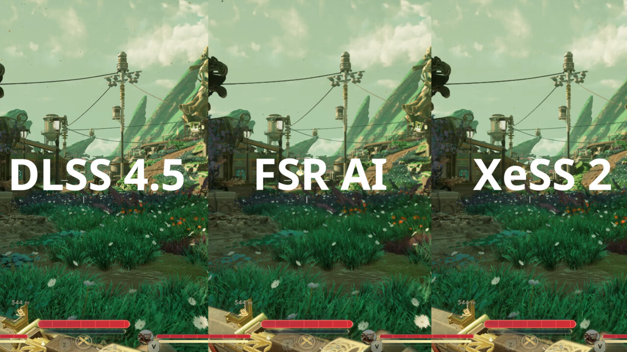 DLSS 4.5 vs. FSR AI vs. XeSS 2 im Test: Die Bildqualität im direkten Side-by-Side-Video-Vergleich