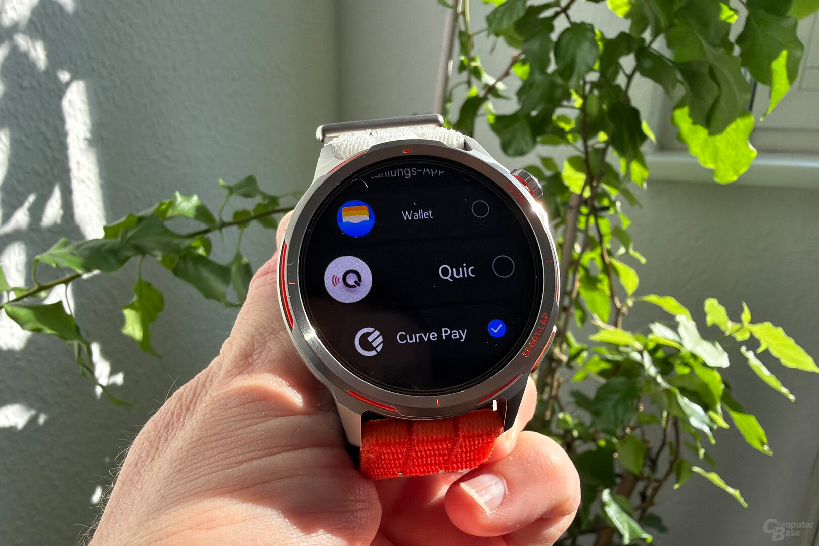 Curve Pay auf zweimaliges Drücken der Taste legen