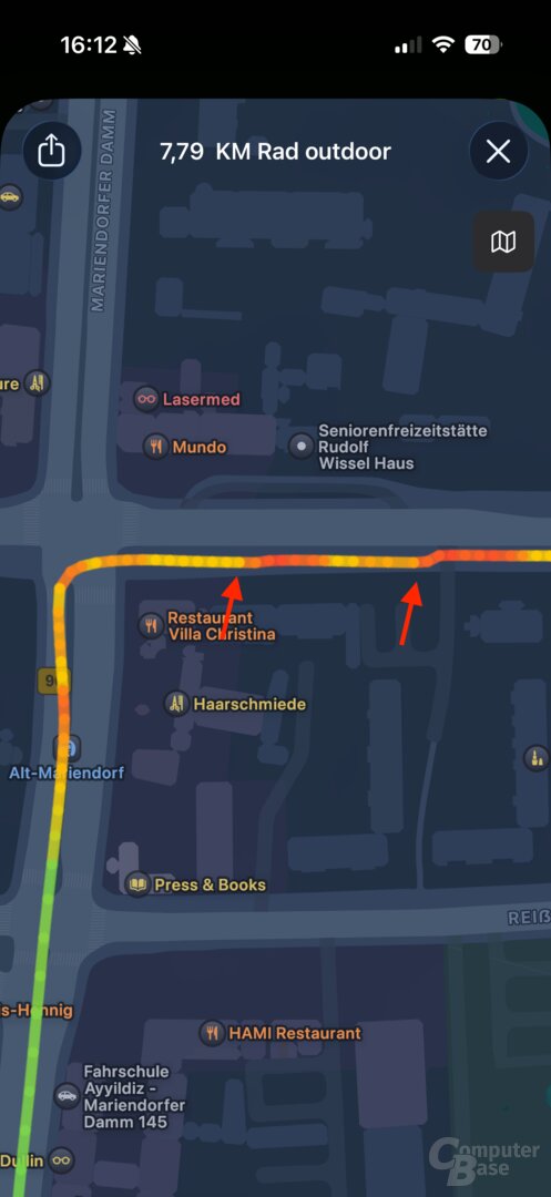 Apple Watch 11: Ungenaue GPS-Position zu weit südlich