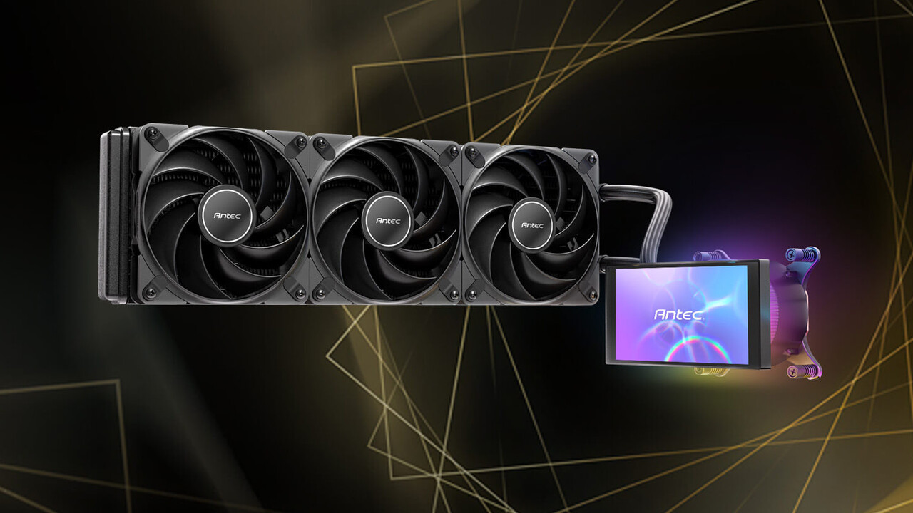 Antec Vortex View 360: Wasserkühlung kann ihr Display zum Nutzer drehen