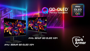 QD-OLED Penta Tandem: MSI erhöht auf 6 Monitore mit neuer Samsung-Technik