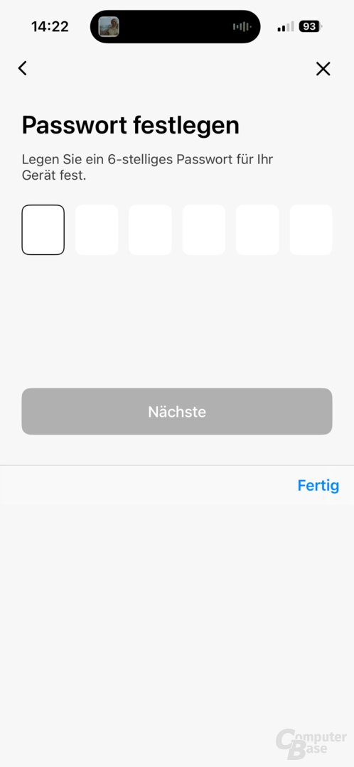 Vor der ersten Nutzung der Lexar TouchLock Portable SSD muss das Laufwerk in der entsprechenden App (iOS + Android) eingerichtet werden