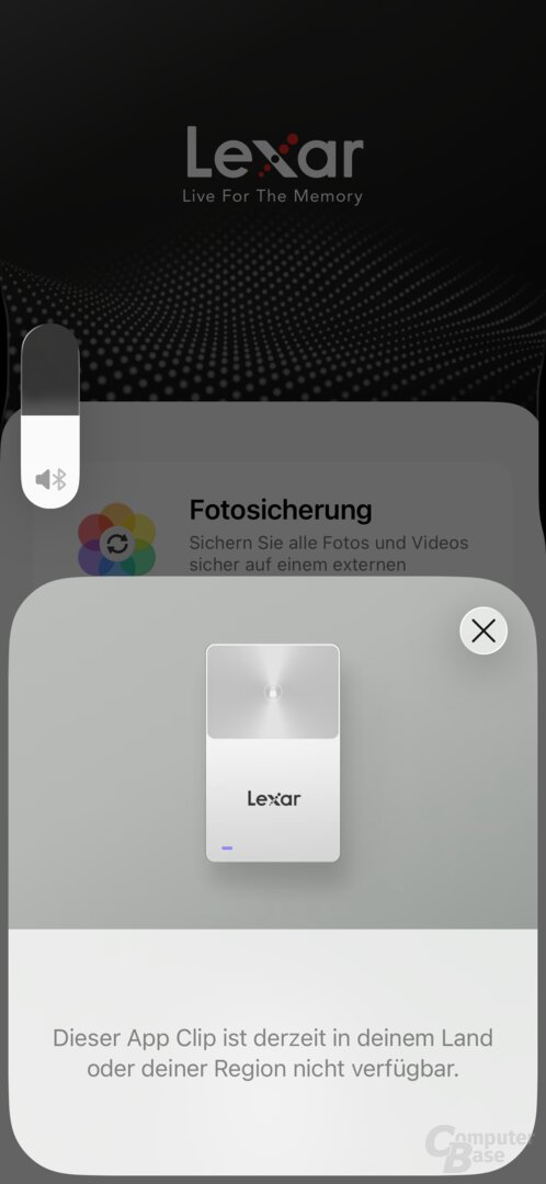 Manchmal meldete die App, dass eine Funktion lokal nicht verfügbar ist, es geht dann aber doch