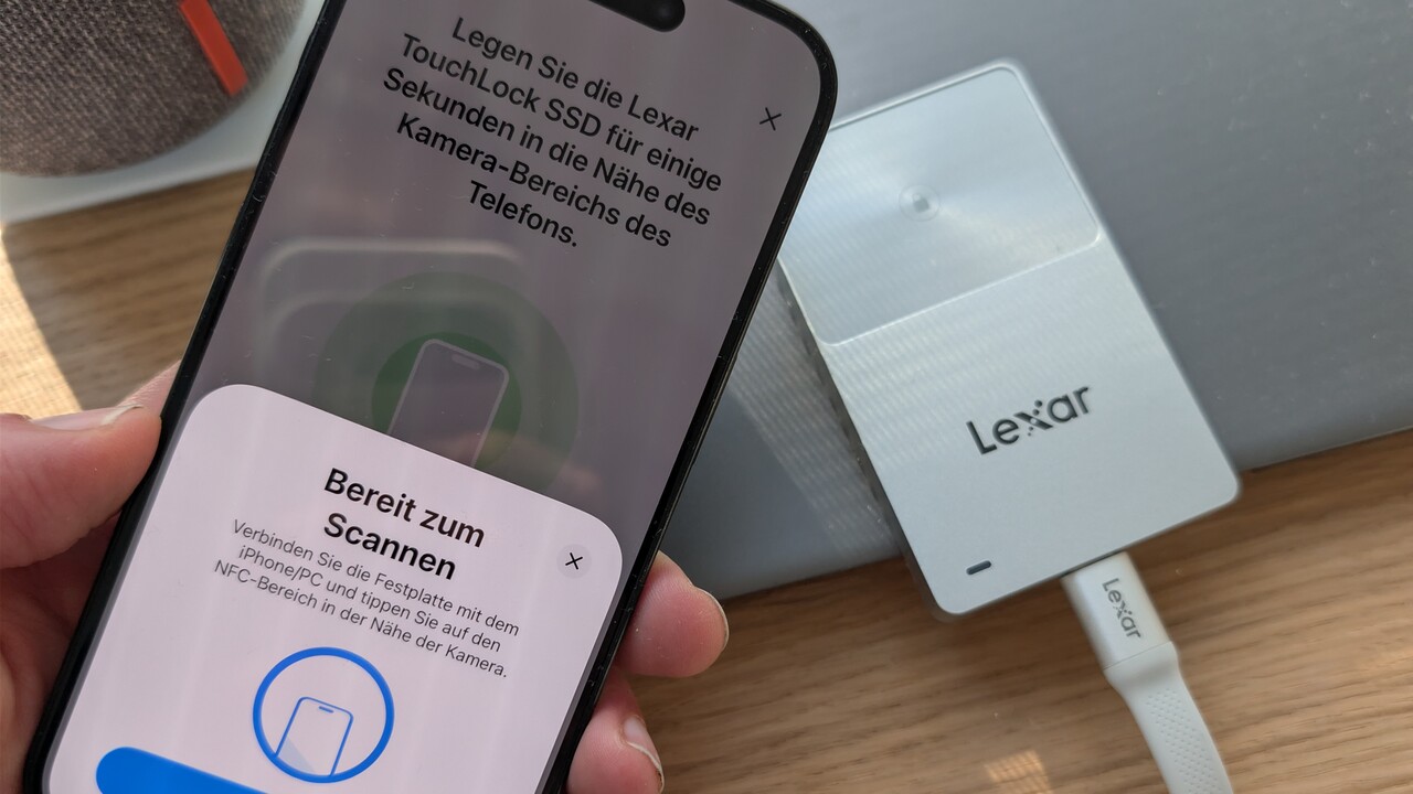 Lexar TouchLock 1 TB im Test: Diese SSD wird per Smartphone entsperrt