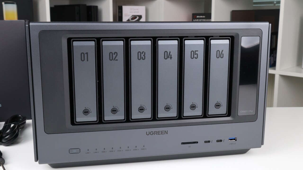 Ugreen iDX6011 Pro im Test: High-End-NAS will mit lokaler AI Daten und Fotos auswerten