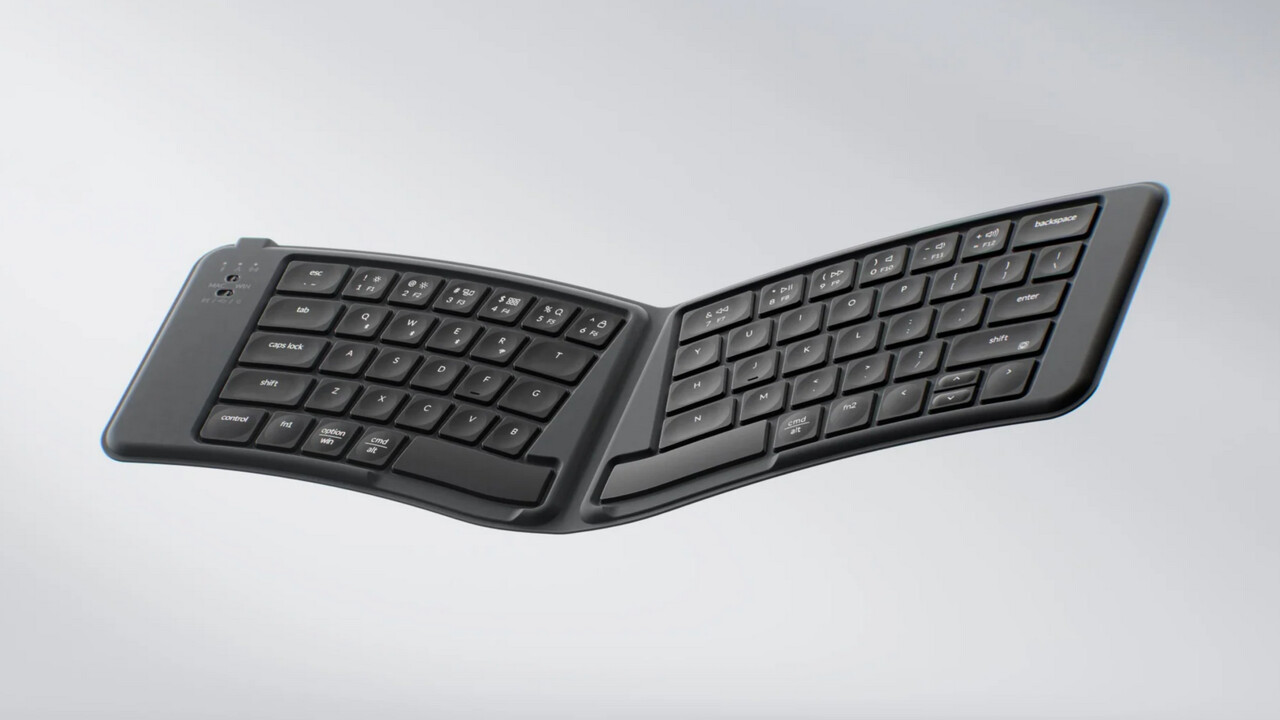 Keychron B11 Pro: Kompakte Ergo-Tastatur zum Zusammenklappen