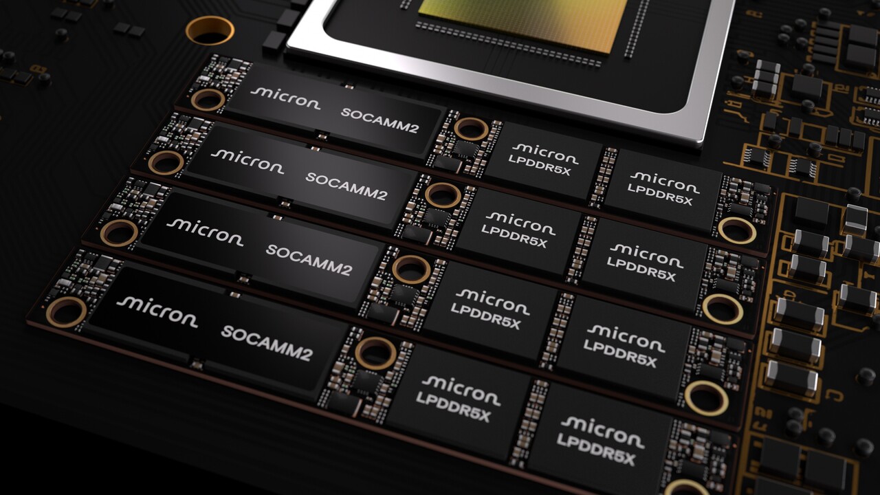 SOCAMM2: Micron packt jetzt 256 GB LPDDR5X auf ein Modul SOCAMM2: Micron packt jetzt 256 GB LPDDR5X auf ein Modul