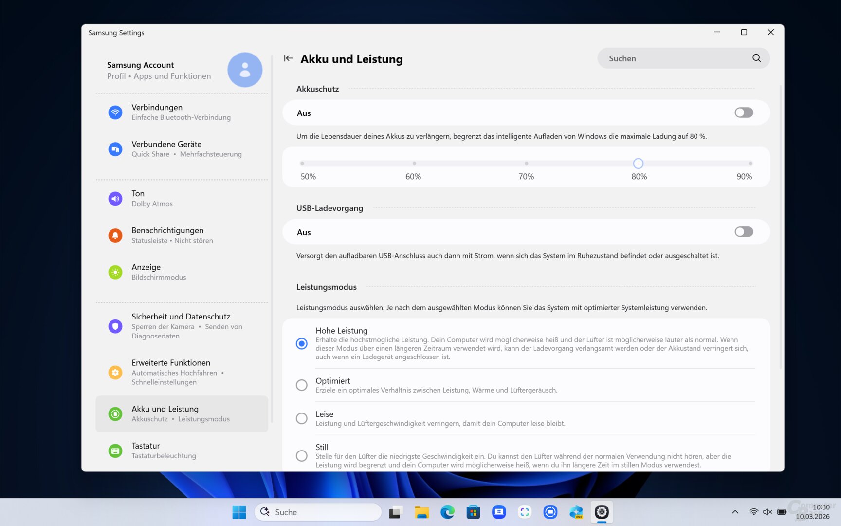 Der Core Ultra X7 358H wurde im Samsung Galaxy Book 6 Pro 16“ im Leistungsprofil getestet, Samsung kombiniert ihn mit LPDDR5X-9600