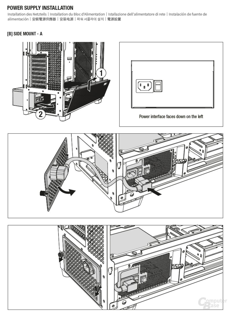 Antec Flux Pro Noctua Edition im Test: Gedrehter Netzteileinbau