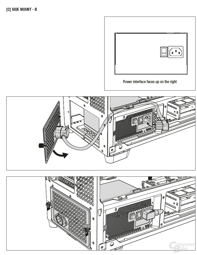 Antec Flux Pro Noctua Edition im Test: Gedrehter Netzteileinbau