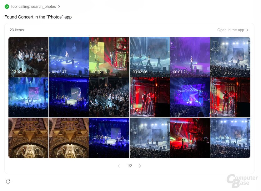 Inkonsistente Suchergebnisse in der Fotos-App und in Uliya
