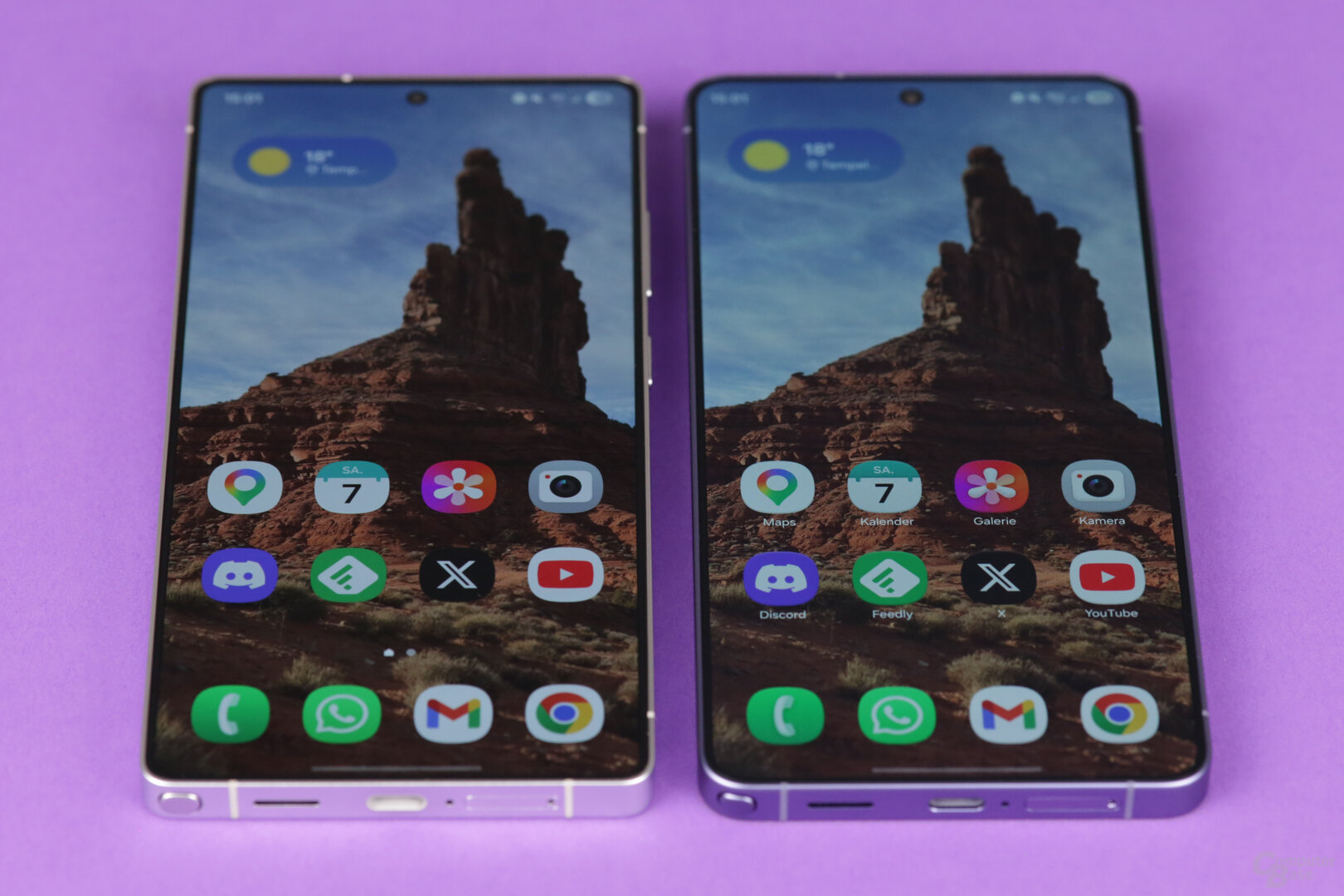 Galaxy S25 Ultra (l.) vs. Galaxy S26 Ultra (r.)