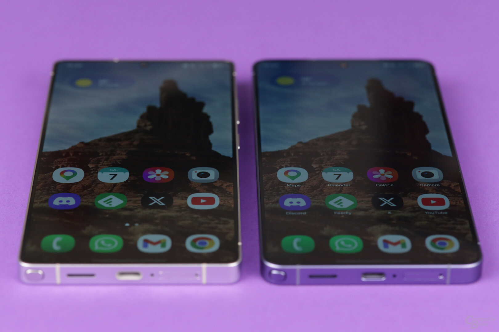 Galaxy S25 Ultra (l.) vs. Galaxy S26 Ultra (r.)