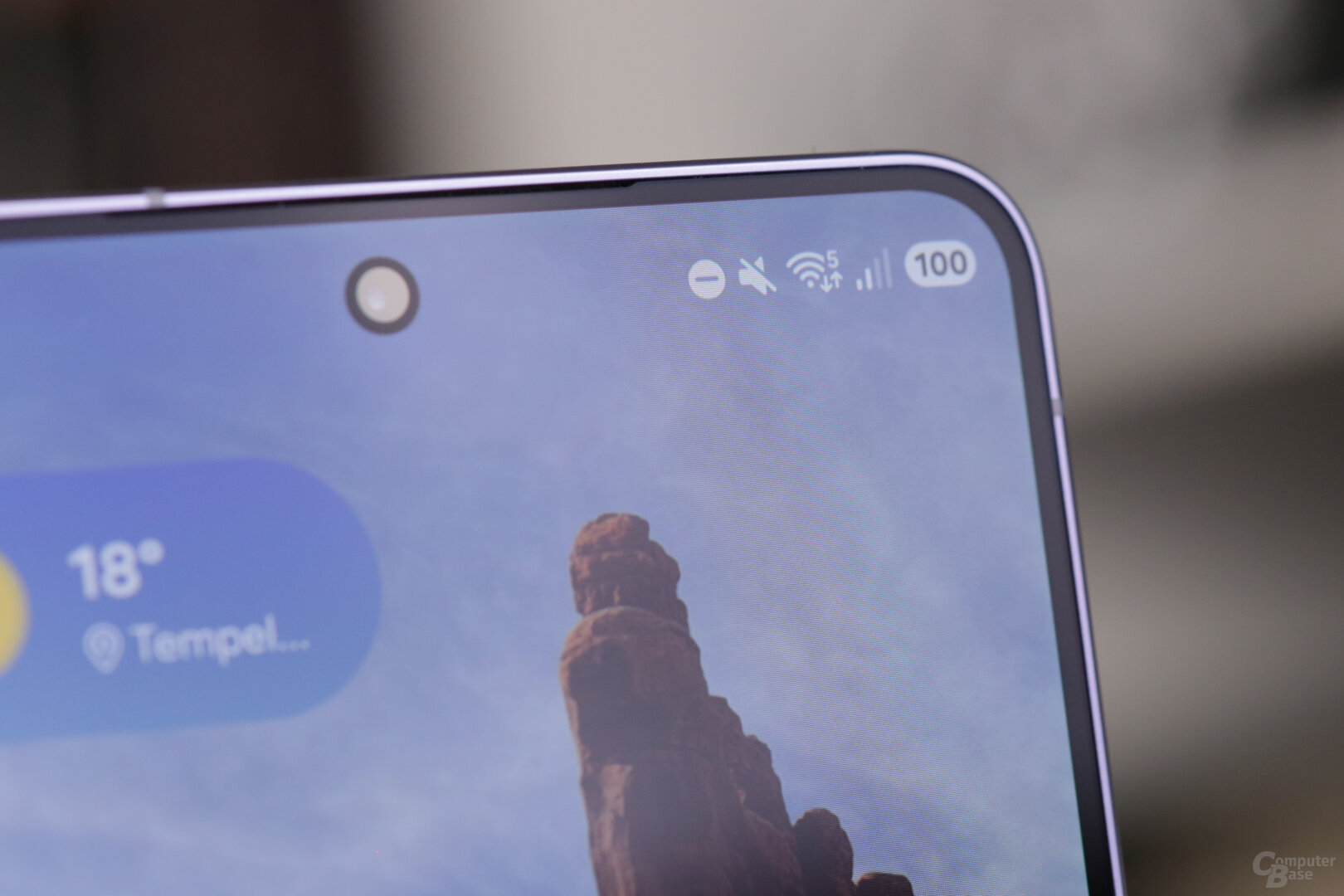 Randbereich des OLED-Panels