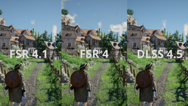 Erste Analyse: AMD FSR 4.1 vs. FSR 4 & Nvidia DLSS 4.5 - ComputerBase