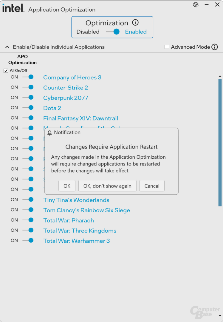 Das APO-Tool im Einsatz