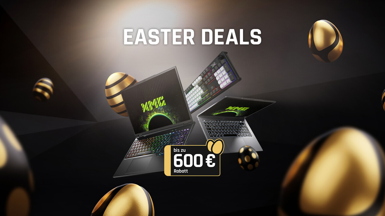 Easter Deals auf bestware.com: Rabatte auf XMG Gaming-Laptops gefertigt in Deutschland [Anzeige]