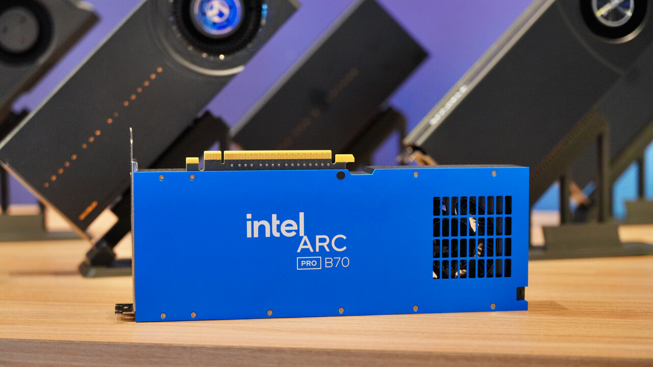 Arc Pro B65 & B70: Intels Big-Battle­mage-Grafik­karten mit bis zu 32 GB sind da