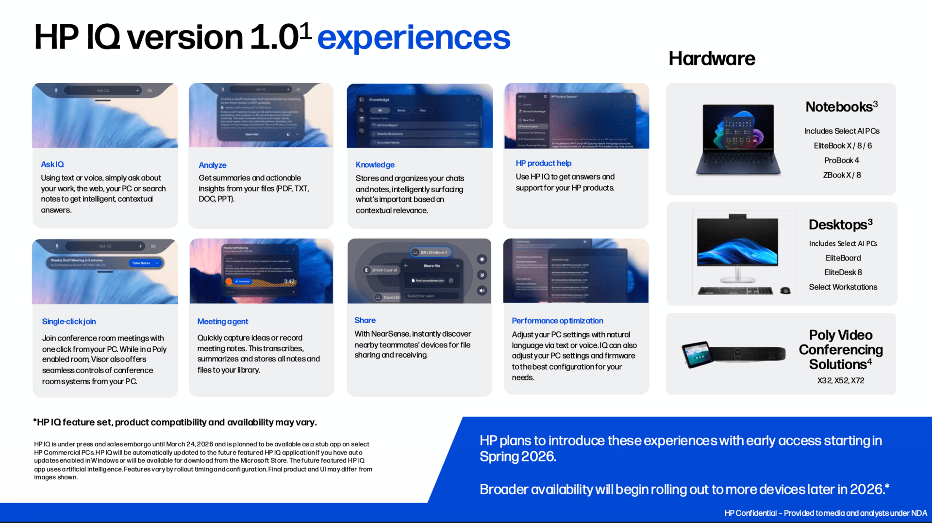 HP IQ ist ein KI-Assistent für Business-Kunden, der vorrangig local ausgeführt wird und Geräte klassenübergreifend verbinden können soll