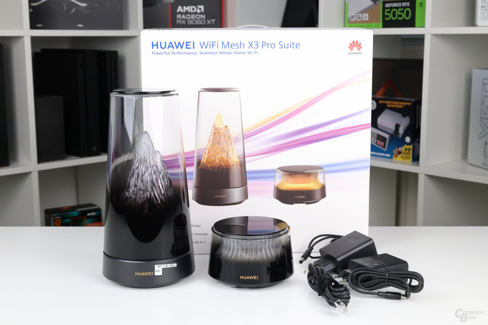 Lieferumfang des Huawei WiFi Mesh X3 Pro