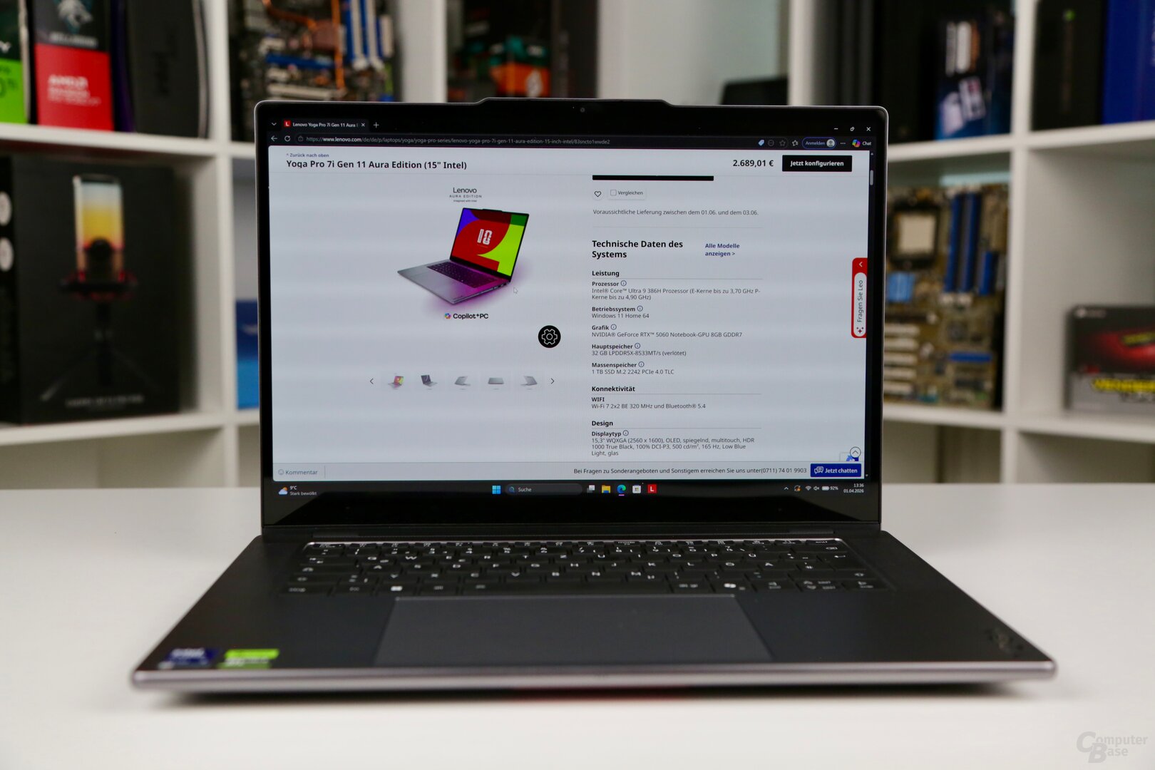 Lenovo Yoga Pro 7i Gen 11 Aura Edition im Test