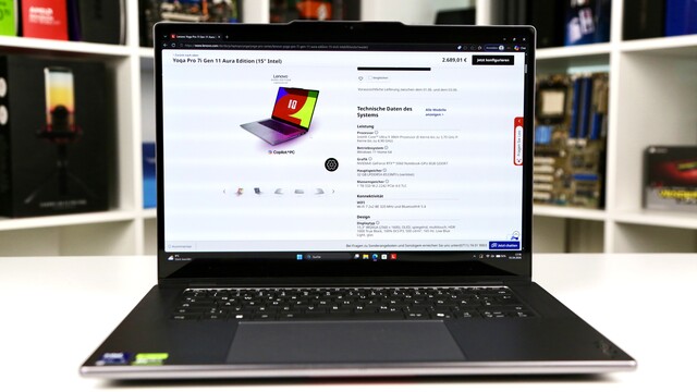 Lenovo Yoga Pro 7i Gen 11 im Test: Intels schnellster Core Ultra 300H trifft Geforce RTX 5000