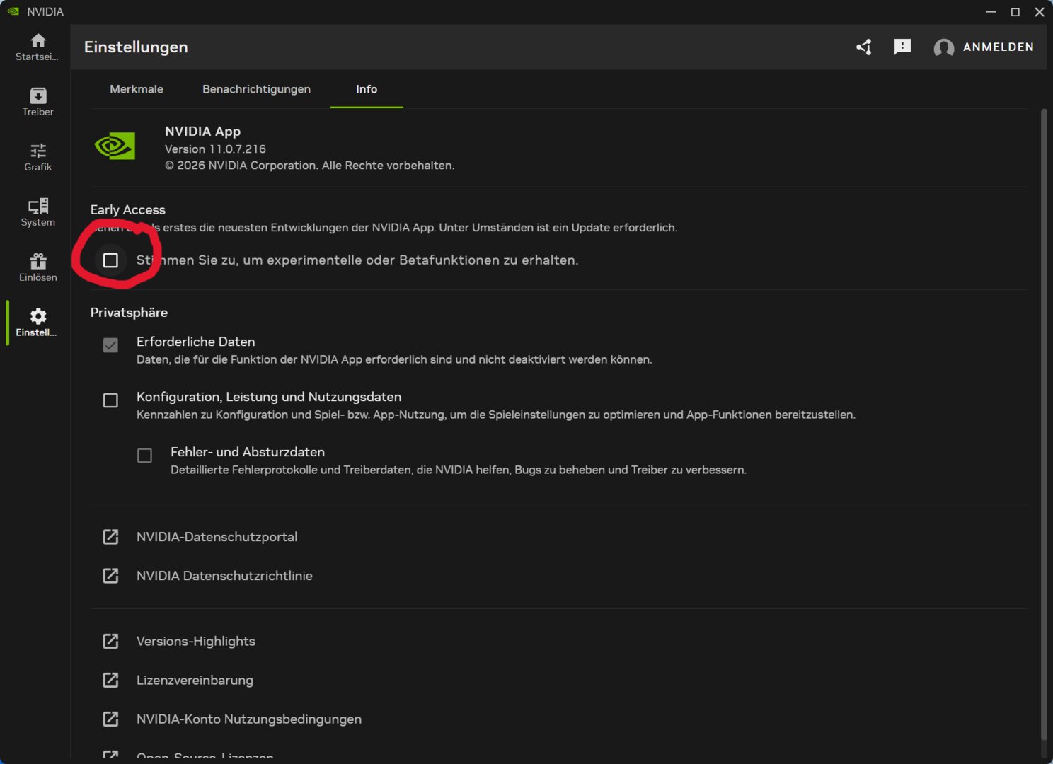 Die neuen Features sind nur in der Nvidia App Beta verfügbar