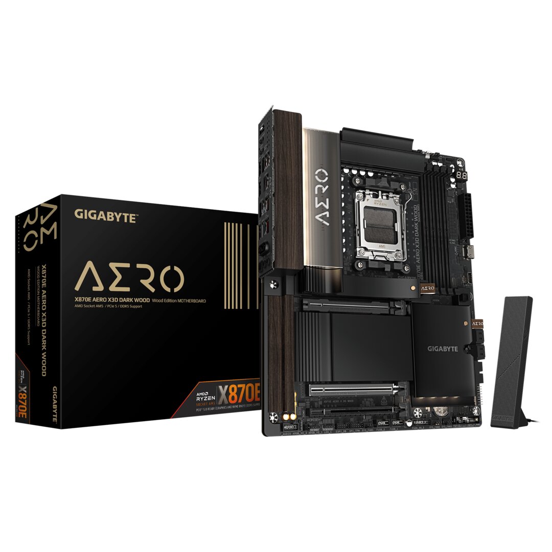 Das neue Gigabyte X870E AERO DARK WOOD