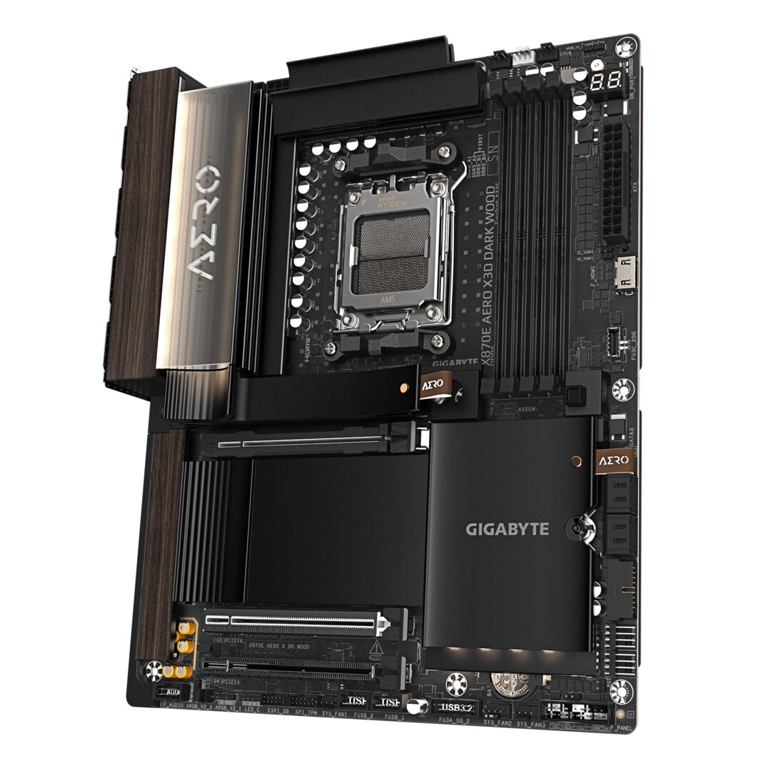 Das neue Gigabyte X870E AERO DARK WOOD