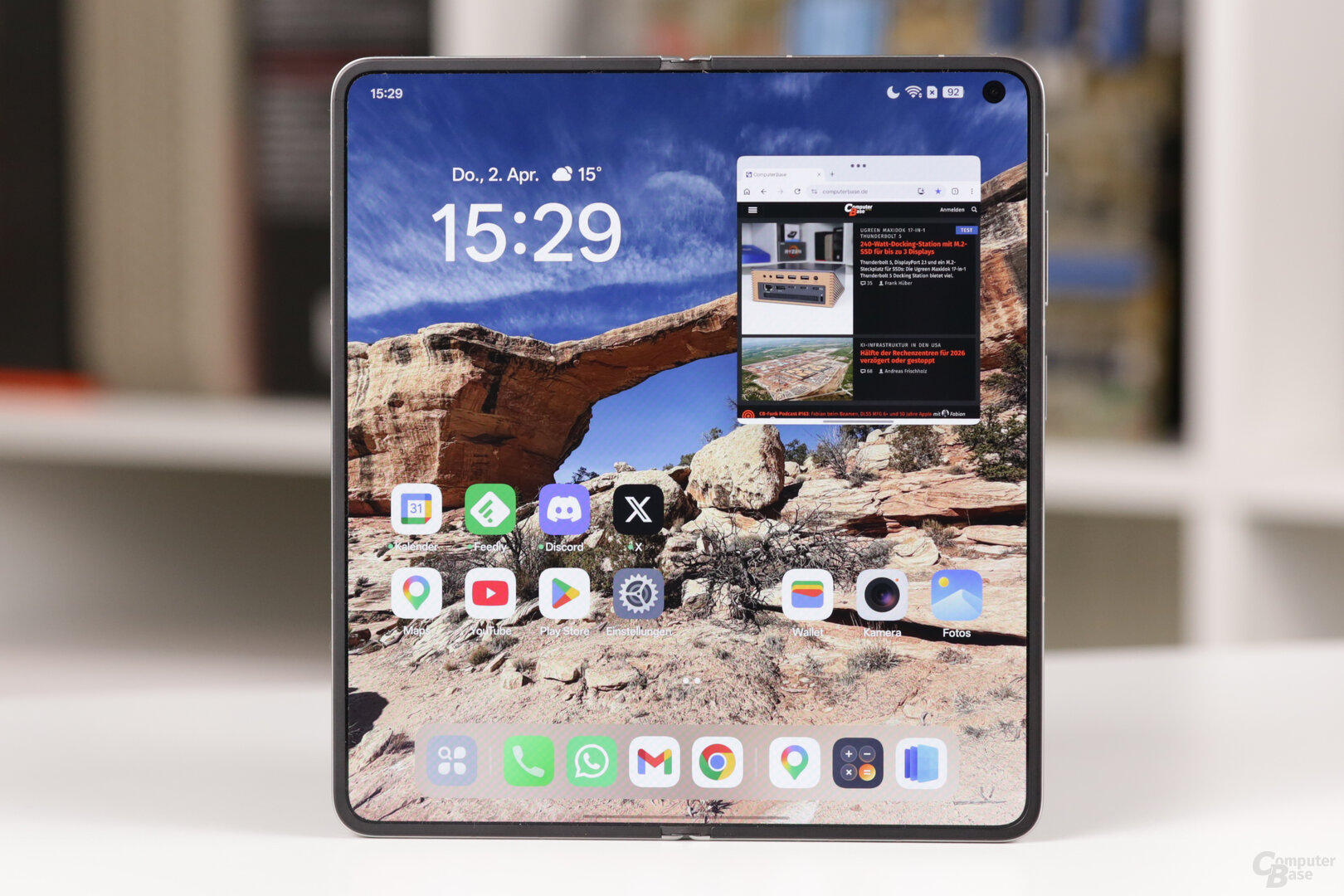 Apps lassen sich auch im schwebenden Fenster nutzen