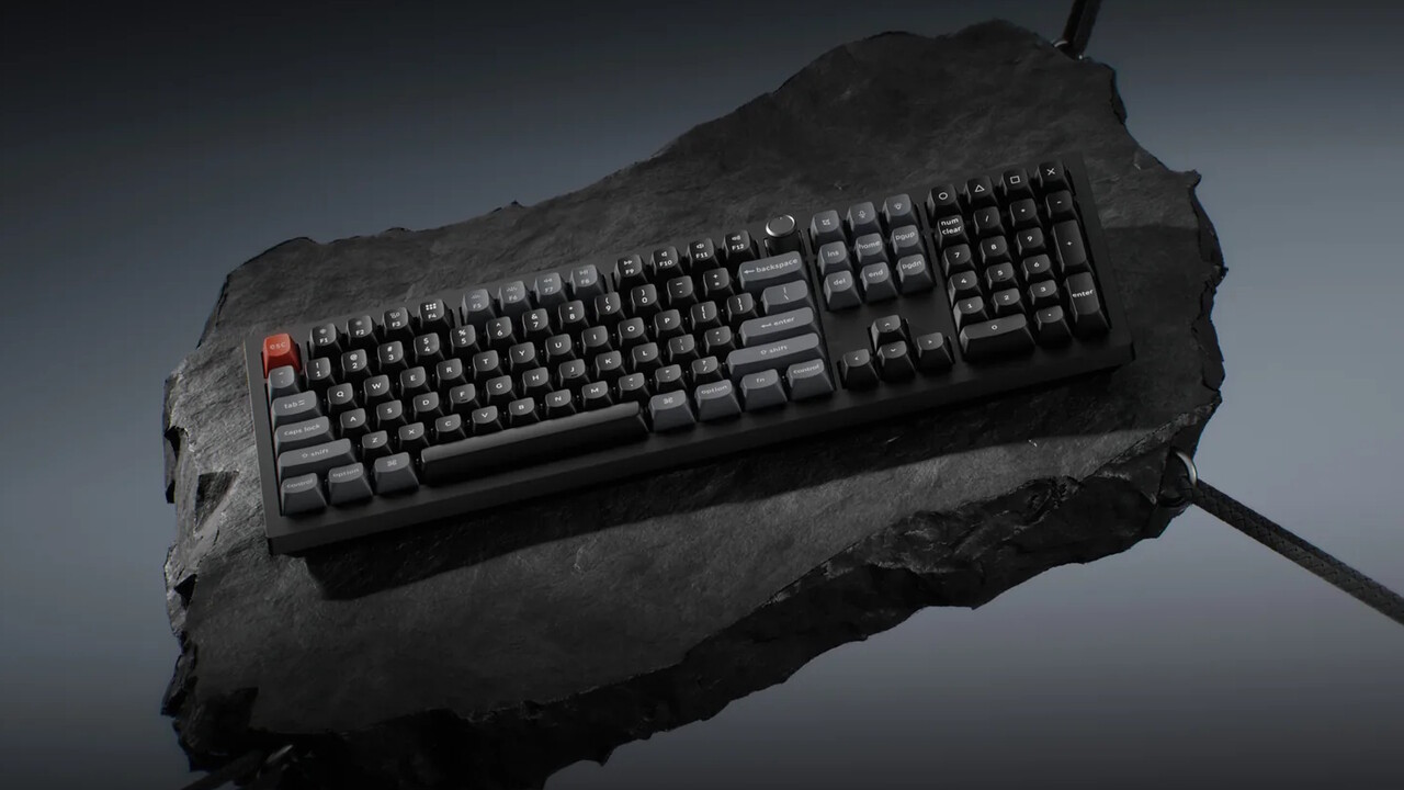 Keychron V6 Ultra 8K: 100%-Tastatur mit Extratasten will cremig klingen