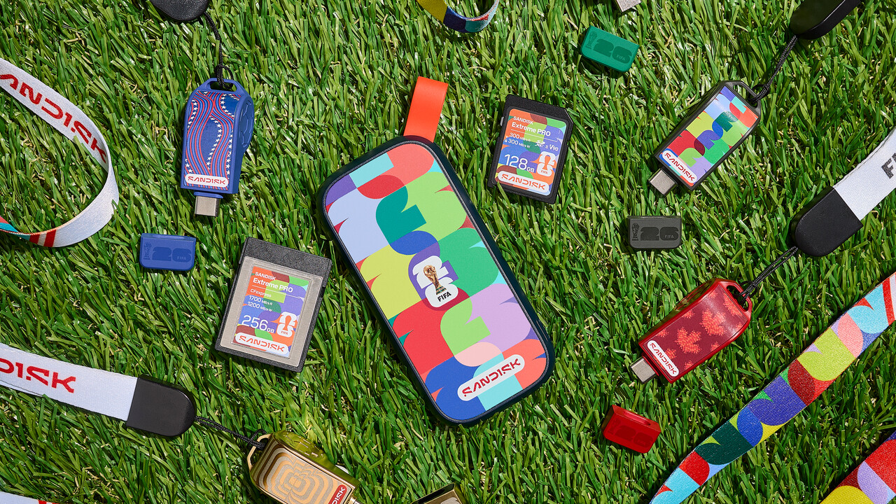 Mit FIFA-2026-Lizenz: Zur WM gibt es von Sandisk einen Trillerpfeifen-USB-Stick
