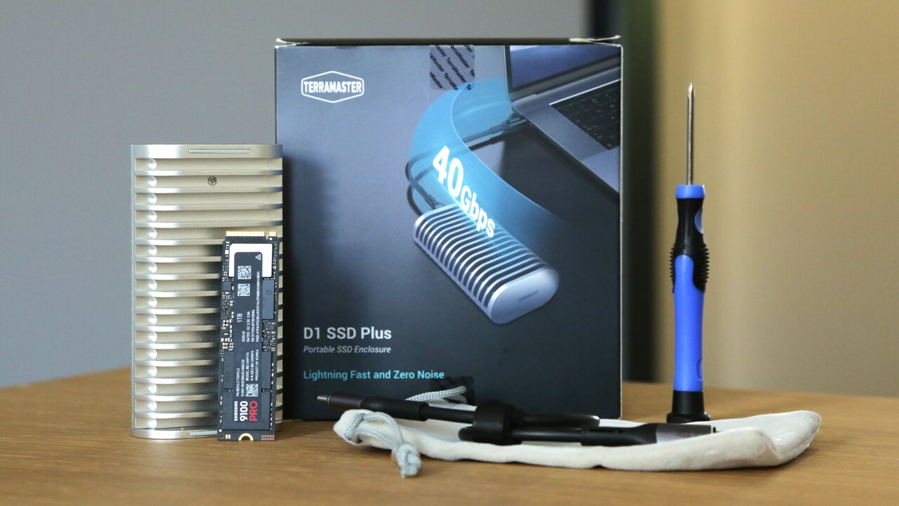 TerraMaster D1 SSD Plus im Test: Massives USB4-Gehäuse tritt gegen Fertiglösungen an