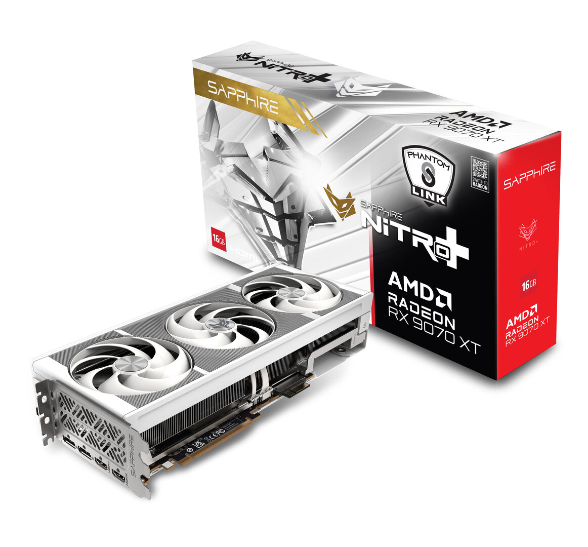 Das erste Mainboard und die erste Grafikkarte mit PhantomLink gibt es von Sapphire auch als weiße „Polar Edition“