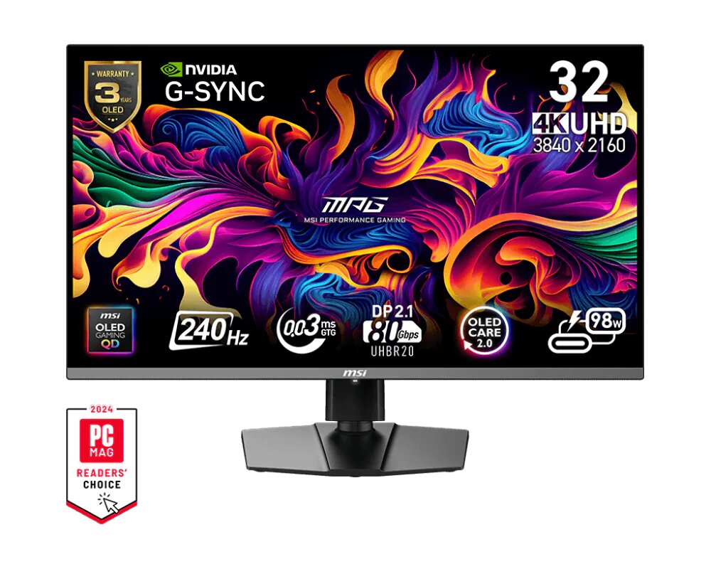 Der MSI MPG 322URXDE QD-OLED